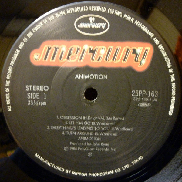 Animotion - Animotion (Vinyl, LP, Album) Very Good Plus (VG+) / Very Good Plus (VG+)