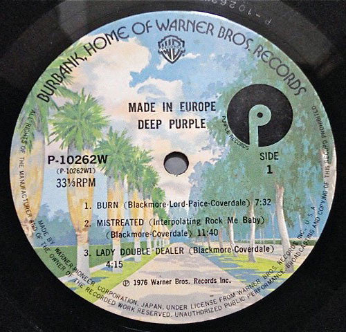 Deep Purple - Made In Europe (Vinyl, LP, Album, Stereo)