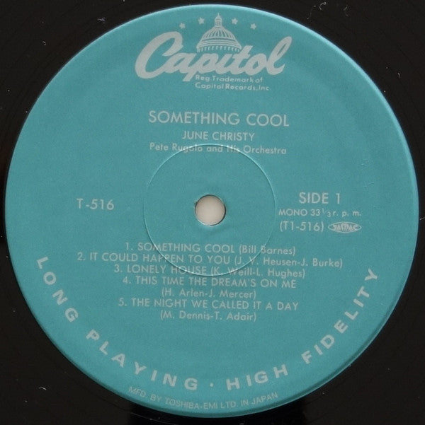 June Christy - Something Cool (Vinyl, LP, Album, Reissue, Mono) Near Mint (NM or M-) / Very Good Plus (VG+)