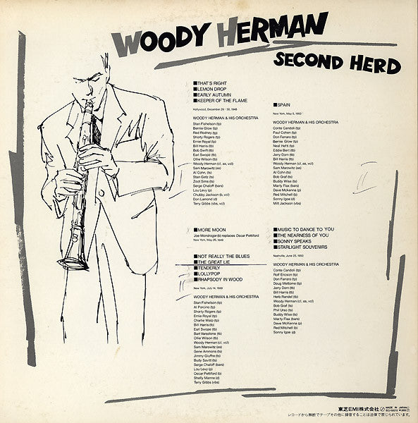 Woody Herman And His Orchestra - Woody Herman Second Herd (Vinyl, LP, Compilation, Reissue, Mono) Very Good Plus (VG+) / Very Good (VG)