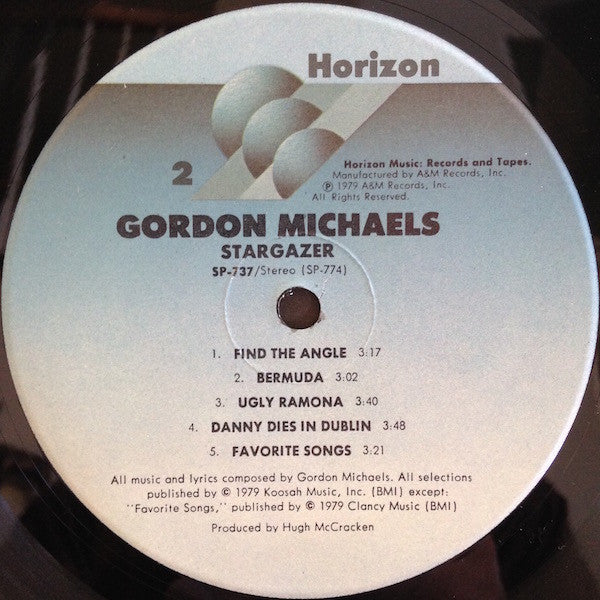 Gordon Michaels - Stargazer (Vinyl, LP, Album, Stereo) Very Good Plus (VG+) / Very Good Plus (VG+)