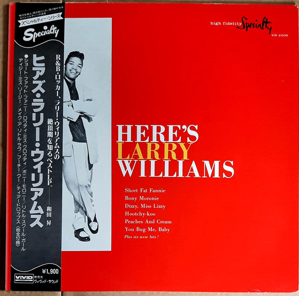 Larry Williams (3) - Here's Larry Williams (Vinyl, LP, Album, Reissue)