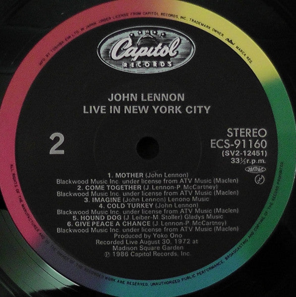 John Lennon - Live In New York City (Vinyl, LP, Album)