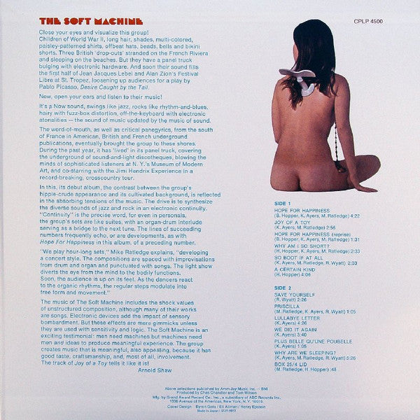 Soft Machine - The Soft Machine (Vinyl, LP, Album, Reissue)