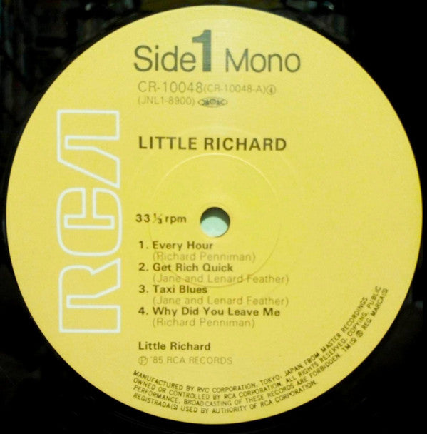 Little Richard - Little Richard (Vinyl, LP, Compilation, Remastered, Repress, Mono) Very Good Plus (VG+) / Very Good (VG)