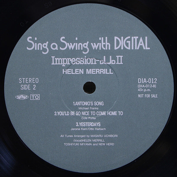 Helen Merrill - Sing A Swing With Digital (Vinyl, LP, 45 RPM, Album...