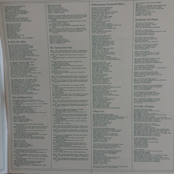 Bob Dylan - Bob Dylan's Greatest Hits (Vinyl, LP, Compilation, Reissue) Very Good Plus (VG+) / Very Good (VG)