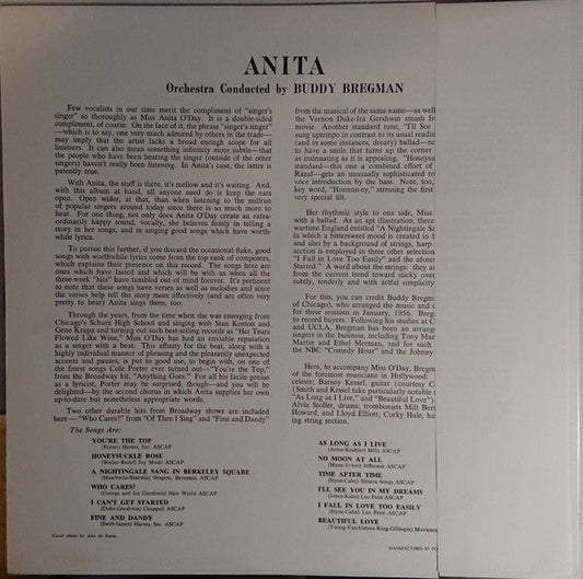 Anita O'Day - Anita (Vinyl, LP, Album, Reissue, Mono) Very Good Plus (VG+) / Very Good Plus (VG+)