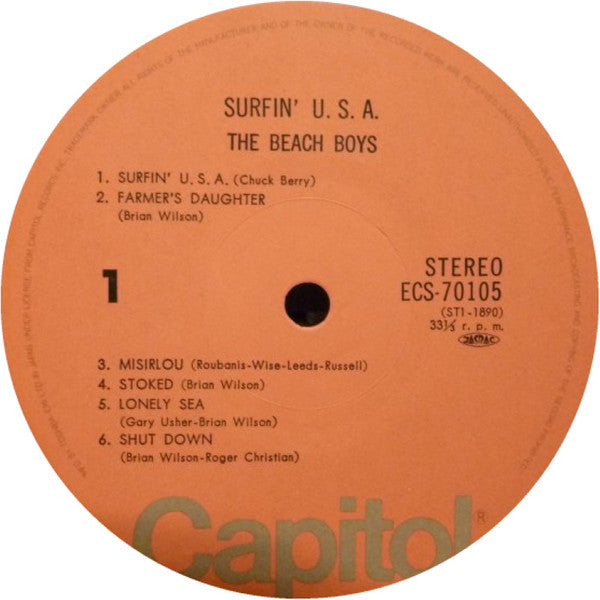The Beach Boys - Surfin' USA (Vinyl, LP, Album, Reissue) Near Mint (NM or M-) / Good (G)
