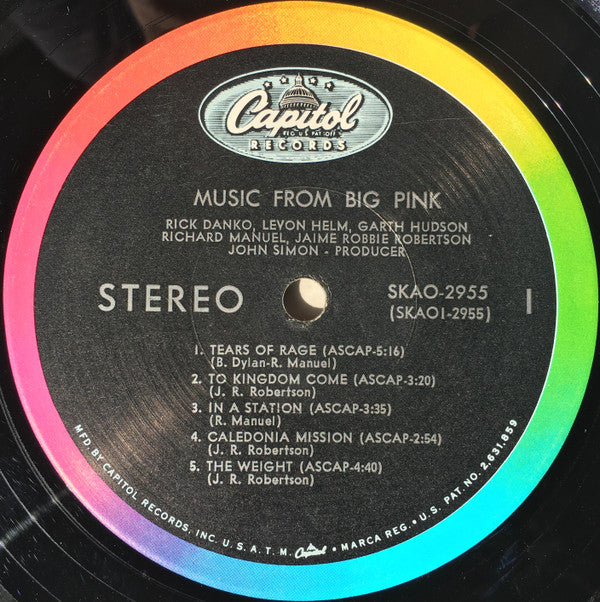 The Band - Music From Big Pink (Vinyl, LP, Album, Stereo) Good Plus (G+) / Good Plus (G+)