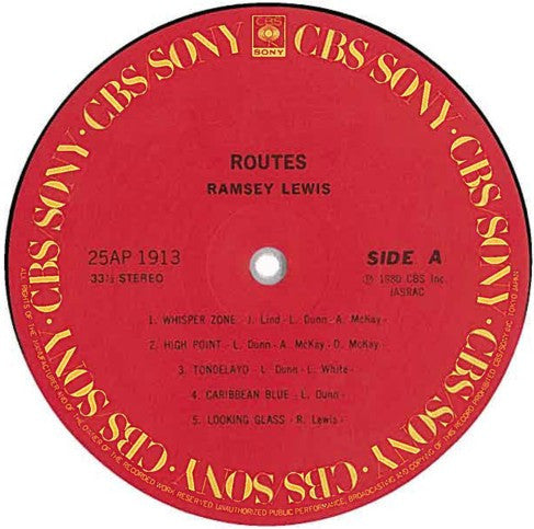 Ramsey Lewis - Routes (Vinyl, LP, Album) Very Good Plus (VG+) / Very Good (VG)