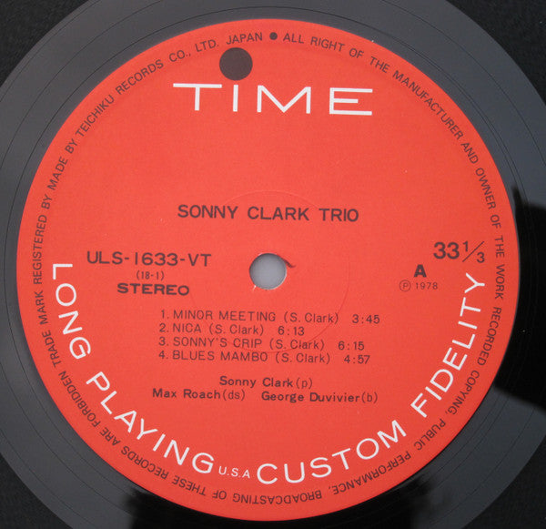 Sonny Clark Trio - Sonny Clark Trio (Vinyl, LP, Album, Reissue, Ste...