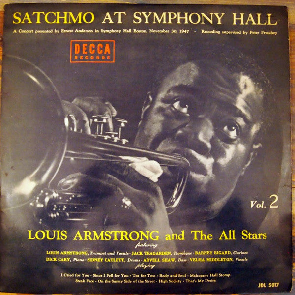 Louis Armstrong And His All-Stars - Satchmo At Symphony Hall Vol.2 (Vinyl, LP) Good Plus (G+) / Good Plus (G+)