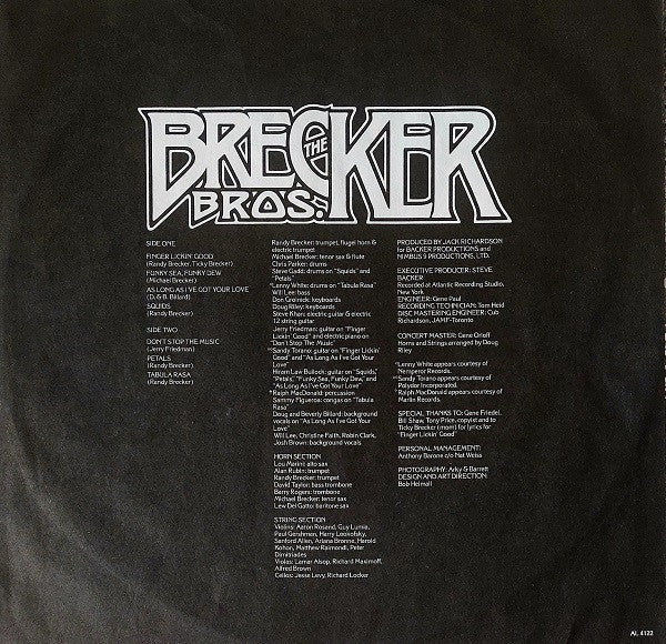 The Brecker Brothers - Don't Stop The Music (Vinyl, LP, Album) Good Plus (G+) / Good Plus (G+)