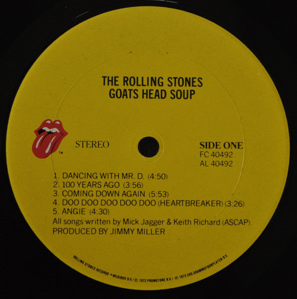 The Rolling Stones - Goats Head Soup (Vinyl, LP, Album, Reissue, Stereo) Very Good Plus (VG+) / Very Good Plus (VG+)
