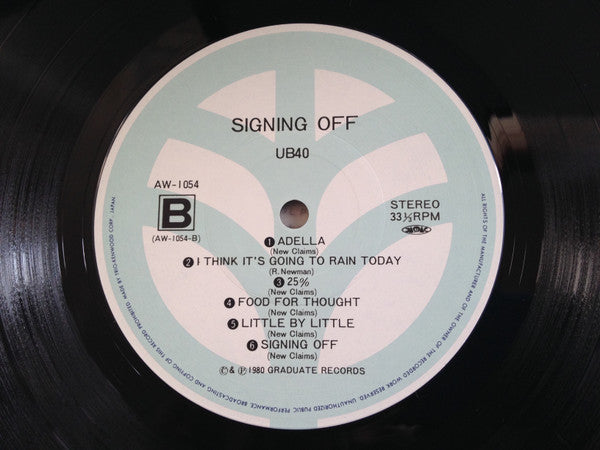 UB40 - Signing Off (Vinyl, LP, Album) Very Good Plus (VG+) / Very Good Plus (VG+)
