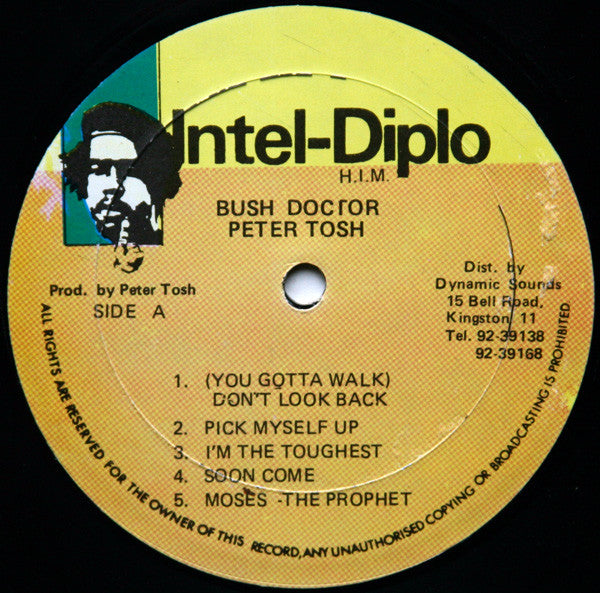 Peter Tosh - Bush Doctor (Vinyl, LP, Album, Reissue) Very Good (VG) / Very Good (VG)