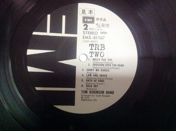 Tom Robinson Band - TRB Two (Vinyl, Vinyl, LP, Album, Promo, 7", 45 RPM, Single, Promo) Very Good Plus (VG+) / Very Good Plus (VG+)