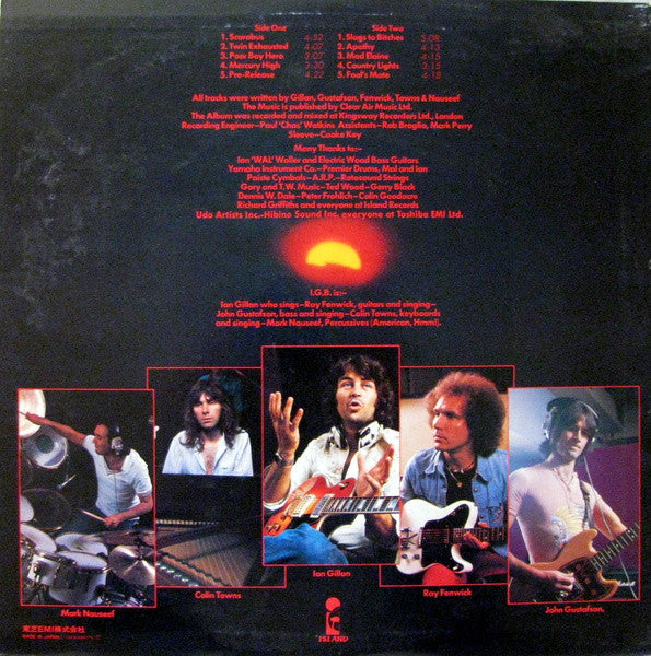 Ian Gillan Band - Scarabus (Vinyl, LP, Album, Promo) Very Good Plus (VG+) / Very Good (VG)