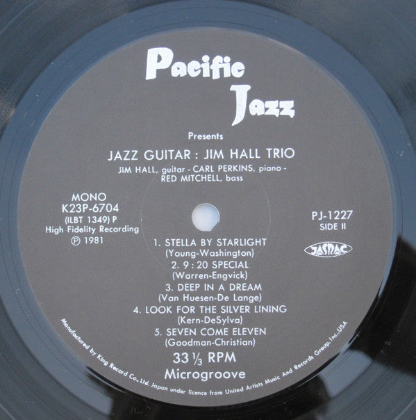 Jim Hall Trio - Jazz Guitar (Vinyl, LP, Album, Reissue, Mono)