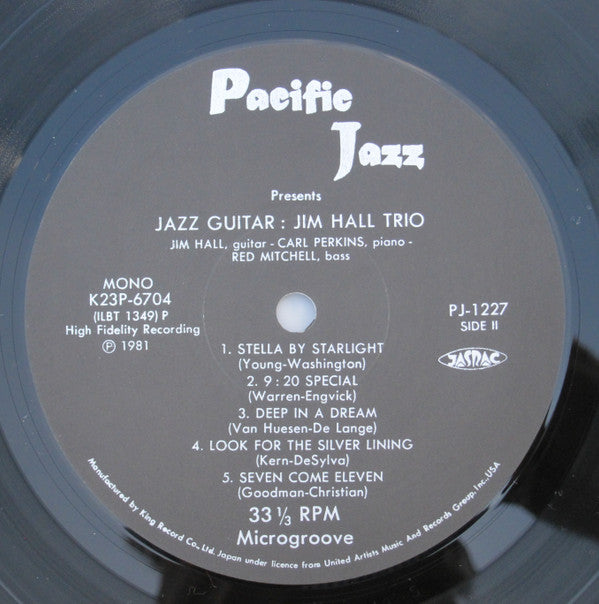 Jim Hall Trio - Jazz Guitar (Vinyl, LP, Album, Reissue, Mono) Near Mint (NM or M-) / Very Good Plus (VG+)