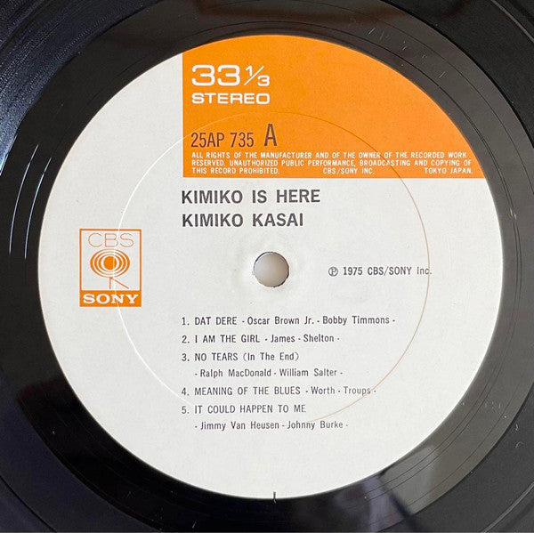 Kimiko Kasai - Kimiko Is Here (Vinyl, LP, Album, Reissue, Stereo) Near Mint (NM or M-) / Very Good Plus (VG+)