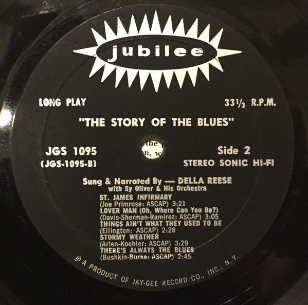 Della Reese - The Story Of The Blues (Vinyl, LP, Album, Reissue, Stereo) Very Good (VG) / Good Plus (G+)
