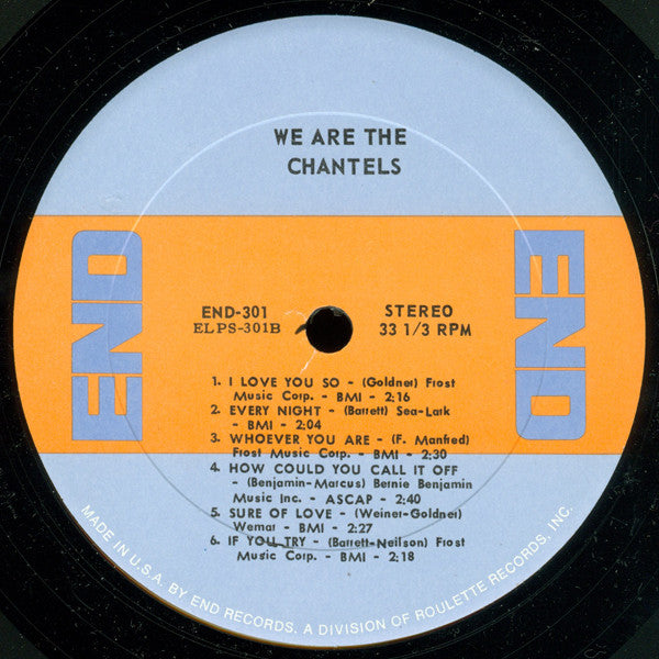 The Chantels - We Are The Chantels (Vinyl, LP, Album, Reissue, Stereo) Very Good Plus (VG+) / Very Good (VG)