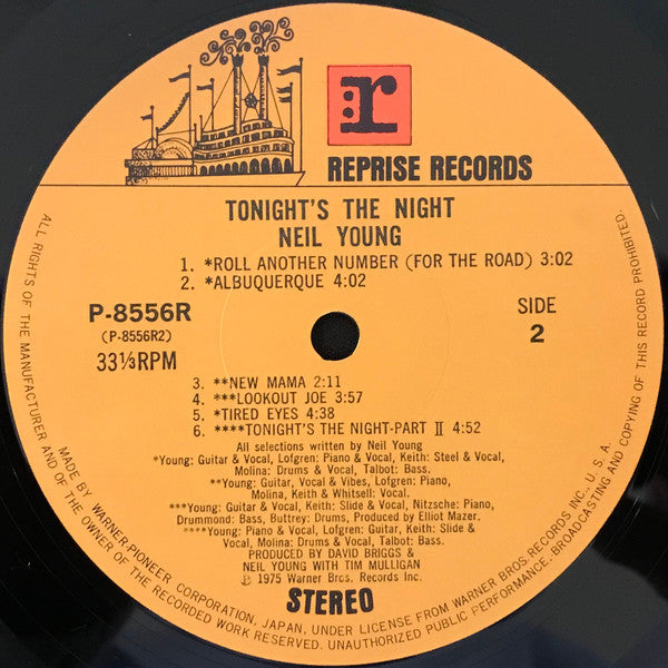 Neil Young - Tonight's The Night (Vinyl, LP, Album)
