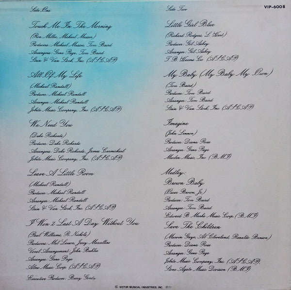 Diana Ross - Touch Me In The Morning (Vinyl, LP, Album, Reissue, St...