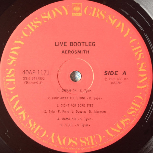 Aerosmith - Live! Bootleg = ライヴ・ブートレッグ (Vinyl, LP, Album, Stereo)