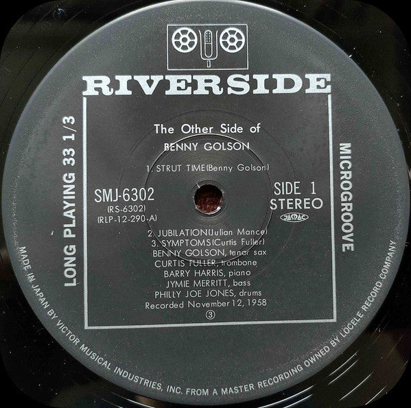 Benny Golson - The Other Side Of Benny Golson (Vinyl, LP, Album, Reissue, Stereo) Very Good Plus (VG+) / Good Plus (G+)