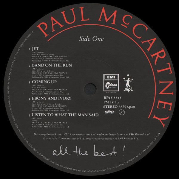 Paul McCartney - All The Best! (2xVinyl, LP, Compilation) Very Good Plus (VG+) / Very Good Plus (VG+)