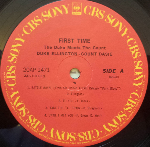 Duke Ellington - First Time! The Count Meets The Duke (Vinyl, LP, A...