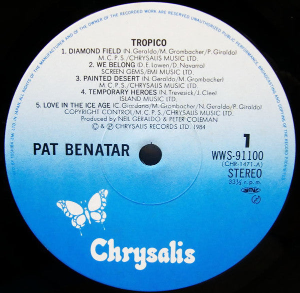 Pat Benatar - Tropico (Vinyl, LP, Album)