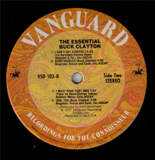 Buck Clayton - The Essential Buck Clayton (2xVinyl, LP, Compilation, Stereo) Very Good (VG) / Very Good Plus (VG+)