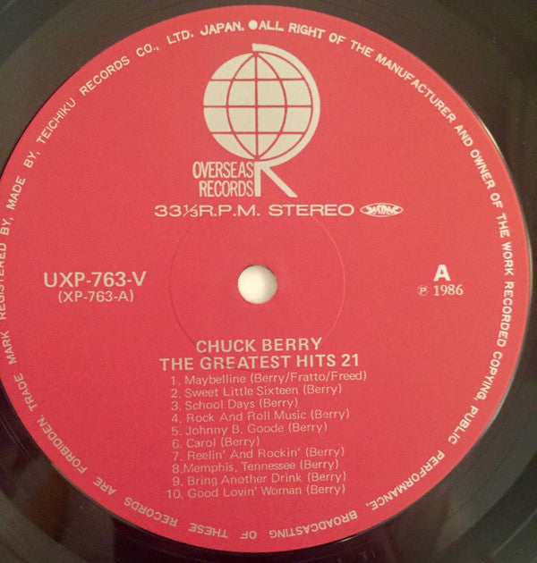 Chuck Berry - The Greatest Hits 21 (Vinyl, LP, Compilation) Very Good (VG) / Very Good (VG)