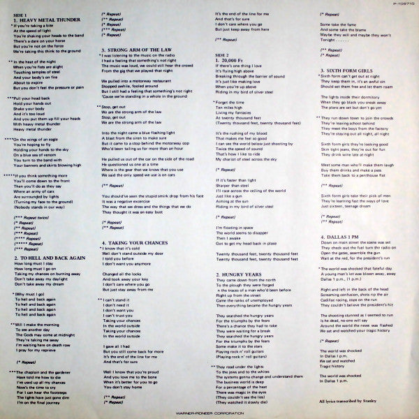Saxon - Strong Arm Of The Law (Vinyl, LP, Album, Stereo)
