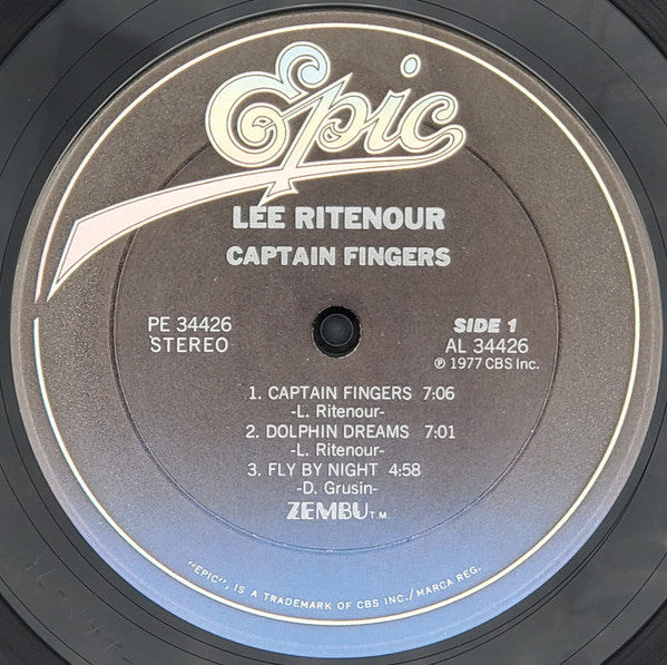 Lee Ritenour - Captain Fingers (Vinyl, LP, Album, Reissue, Stereo) Very Good (VG) / Very Good (VG)