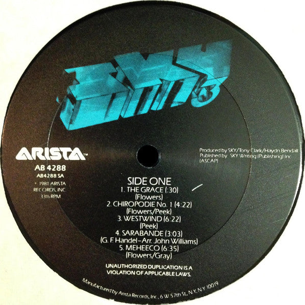 Sky (4) - Sky 3 (Vinyl, LP, Album) Very Good (VG) / Very Good (VG)