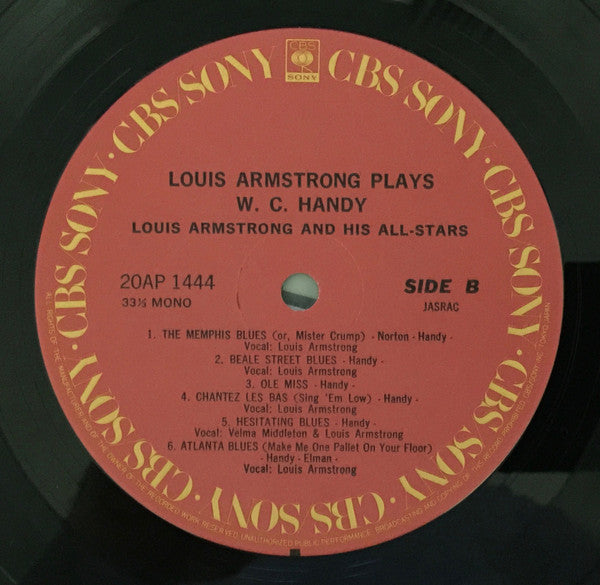 Louis Armstrong - Plays W.C. Handy (Vinyl, LP, Mono)