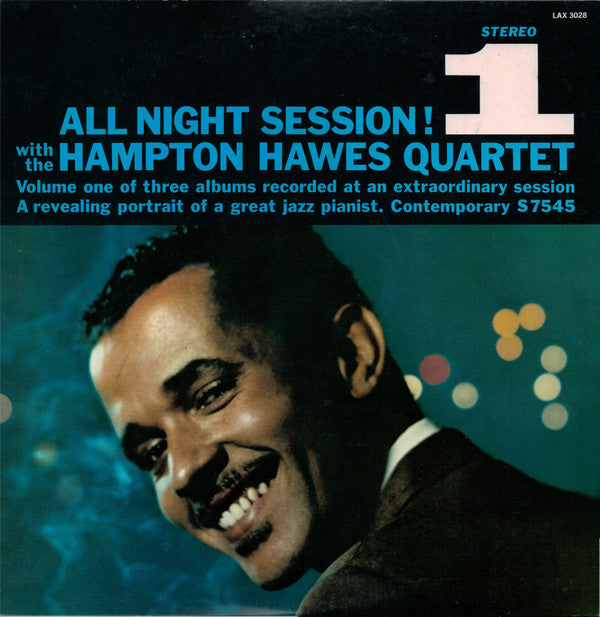 Hampton Hawes Quartet - All Night Session, Vol. 1 (Vinyl, LP, Album, Limited Edition, Reissue, Stereo) Very Good Plus (VG+) / Very Good Plus (VG+)