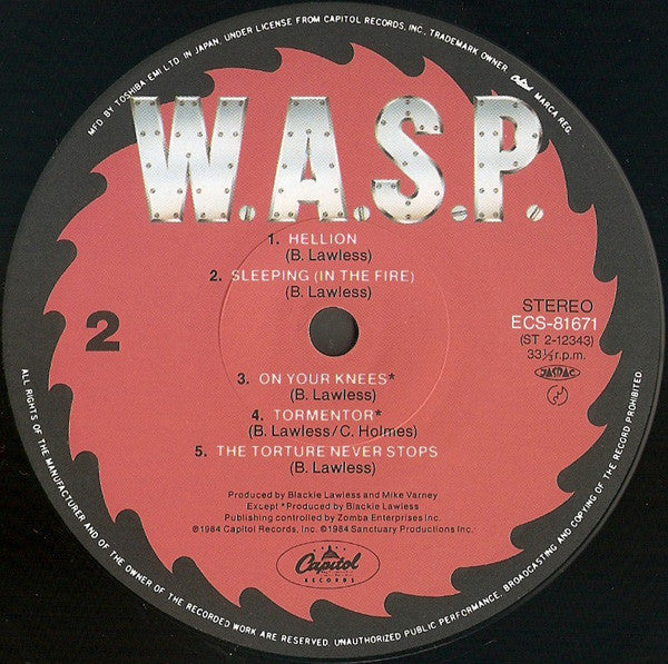 WASP - WASP = Majinden (Vinyl, LP, Album) Near Mint (NM or M-) / Very Good Plus (VG+)