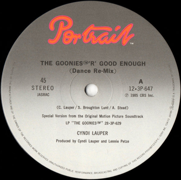 Cyndi Lauper - The Goonies 'R' Good Enough (Vinyl, 12", 45 RPM)