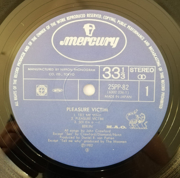 Berlin - Pleasure Victim (Vinyl, LP, Album)