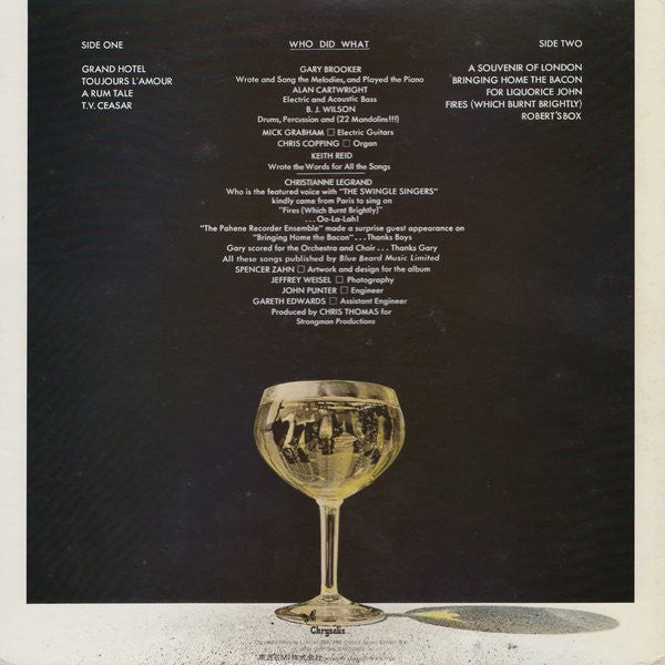 Procol Harum - Grand Hotel (Vinyl, LP, Album, Reissue) Good Plus (G+) / Very Good (VG)