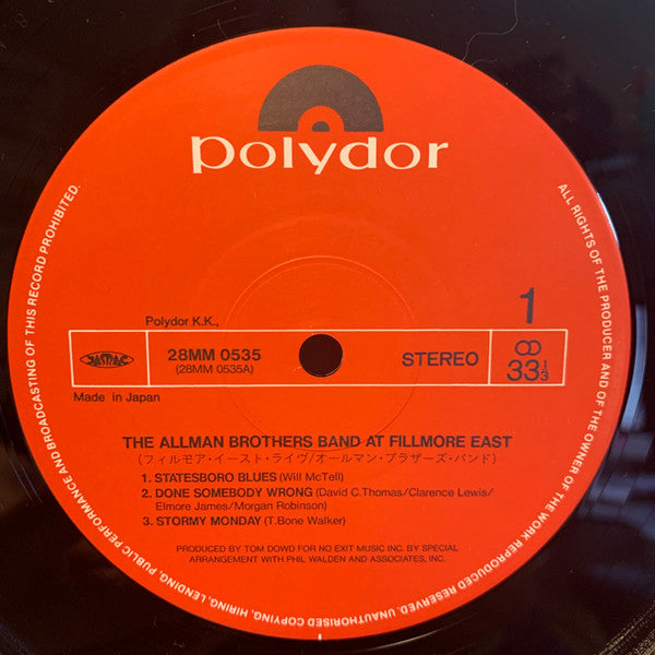 The Allman Brothers Band - The Allman Brothers Band At Fillmore Eas...