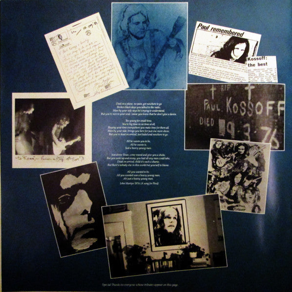Paul Kossoff - Blue Soul (2xVinyl, LP, Compilation) Very Good (VG) / Very Good (VG)