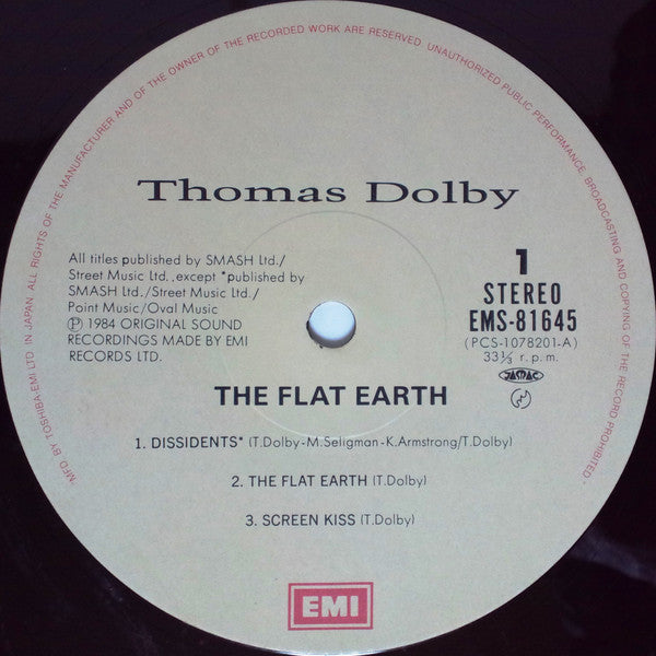 Thomas Dolby - The Flat Earth (Vinyl, LP, Album) Very Good Plus (VG+) / Very Good Plus (VG+)