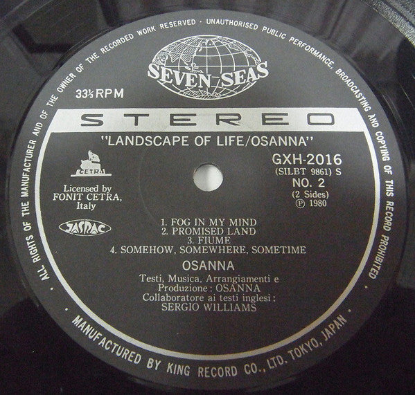 Osanna - Landscape Of Life (Vinyl, LP, Album, Reissue) Very Good (VG) / Very Good Plus (VG+)